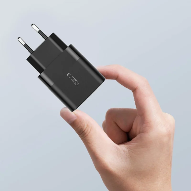 Ładowarka Tech-Protect C30W sieciowa USB-C PD 30W / USB-A QC 3.0 - czarna - obrazek 7