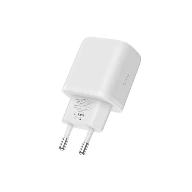 Ładowarka Tech-Protect C20W sieciowa USB-C PD 20W / USB-A QC 3.0 - biała - obrazek 5