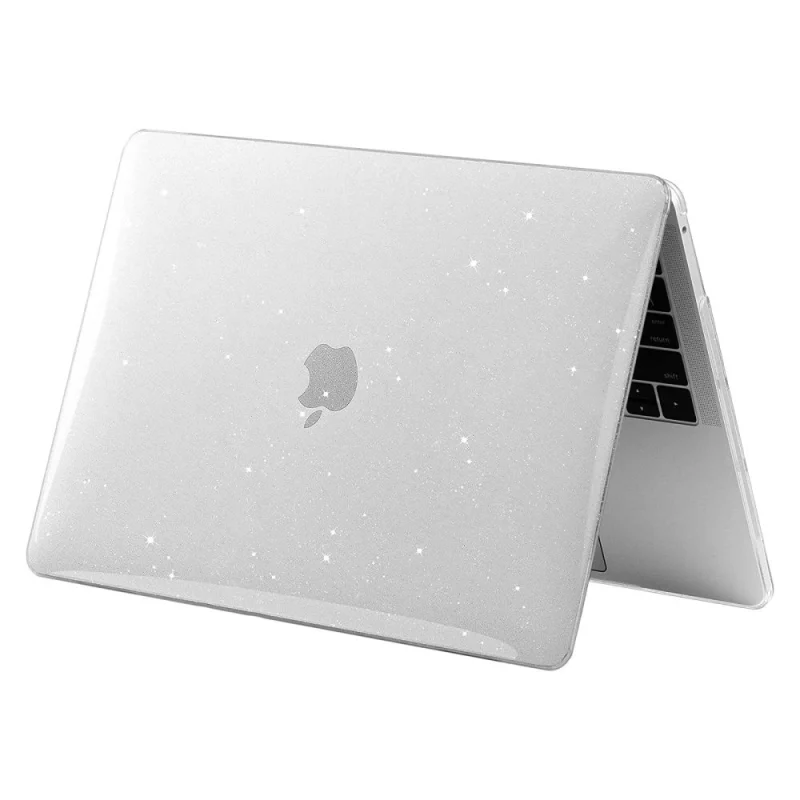 Etui Tech-Protect SmartShell na MacBook Air 13" M2 / M3 / 2022-2024 - przezroczysto-brokatowe - obrazek 2