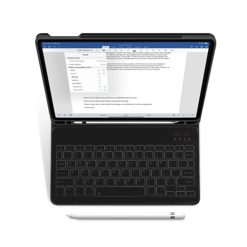 Etui Tech-Protect SC Pen + Keyboard z klawiaturą na iPad 10.9" 2022 - czarne - obrazek 2