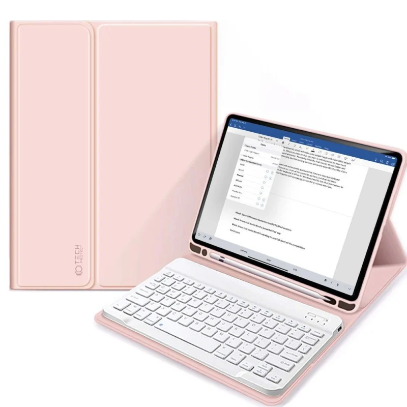 Etui Tech-Protect SC Pen + Keyboard z klawiaturą na iPad 10.9" 2022 - różowe