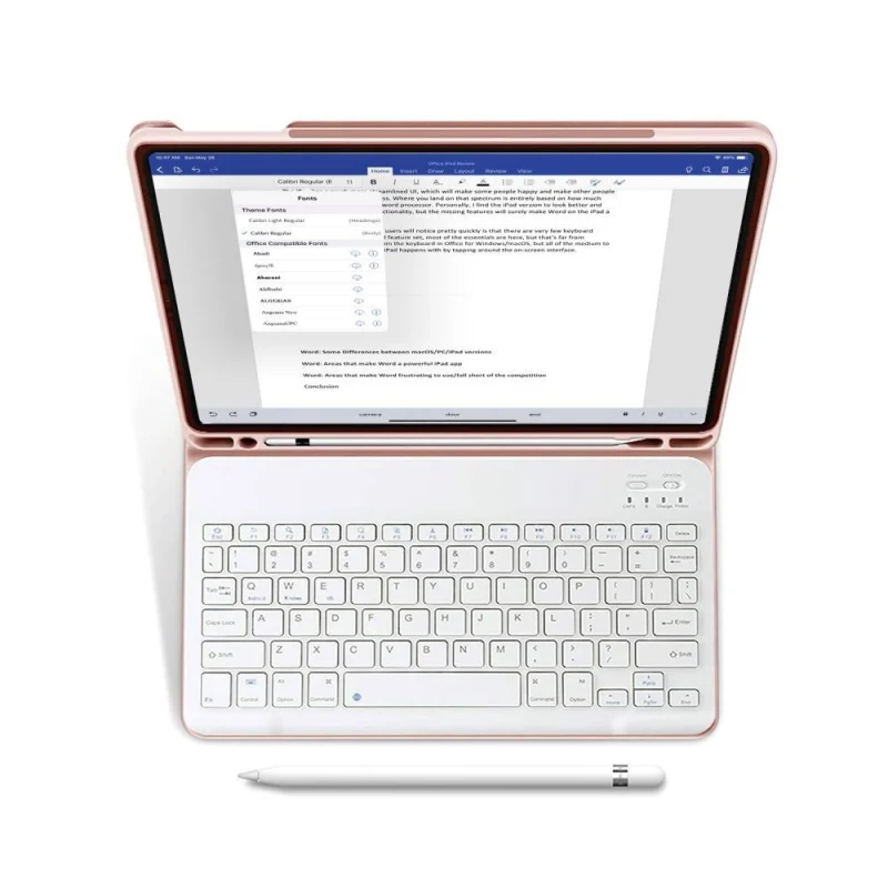 Etui Tech-Protect SC Pen + Keyboard z klawiaturą na iPad 10.9" 2022 - różowe - obrazek 2