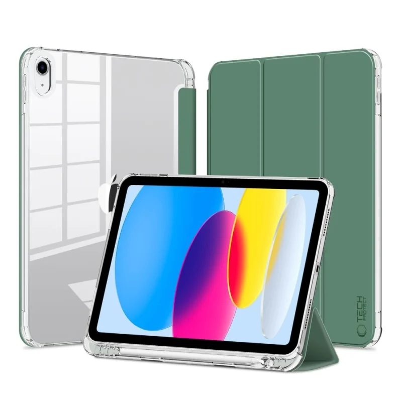 Etui Tech-Protect SC Pen Hybrid na iPad 10.9" 2022 - zielone