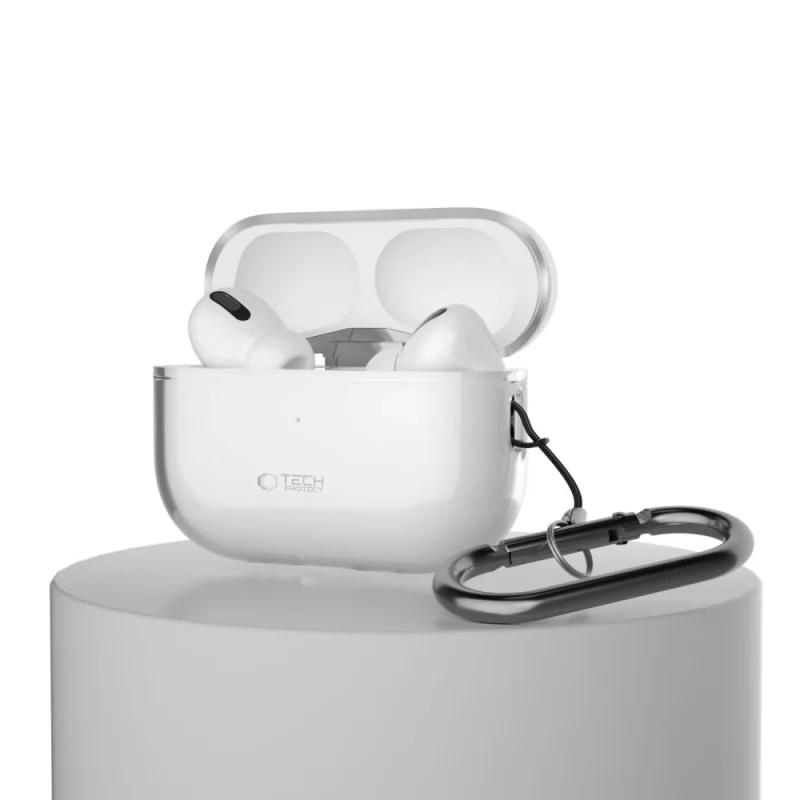 Etui Tech-Protect FlexAir na Apple AirPods Pro 1 / 2 - przezroczyste - obrazek 7