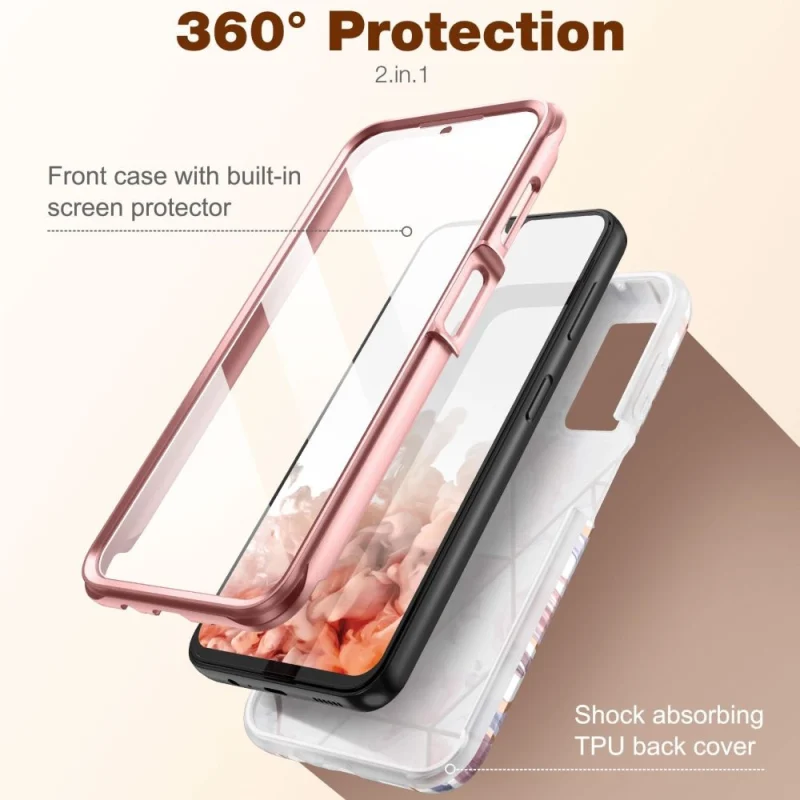 Etui Tech-Protect Velar na Samsung Galaxy A14 4G / 5G - różowe - obrazek 2