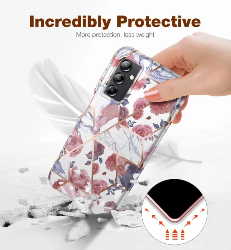 Etui Tech-Protect Velar na Samsung Galaxy A14 4G / 5G - różowe - obrazek 4