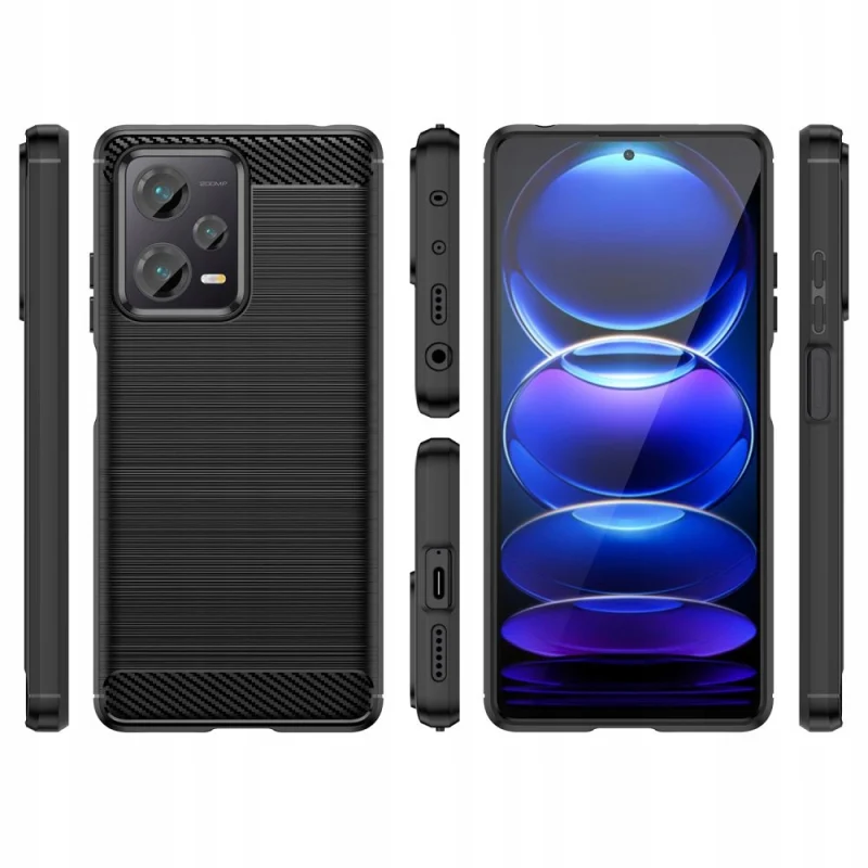 Etui Tech-Protect TPUCarbon na Xiaomi Redmi Note 12 5G / Poco X5 5G - czarne - obrazek 5