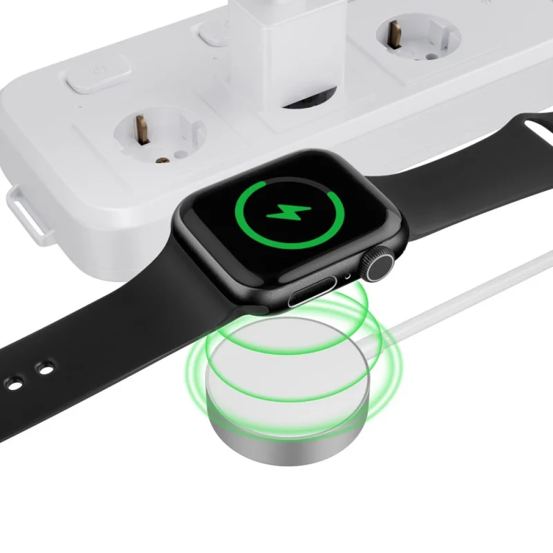 Ładowarka Tech-Protect UltraBoost indukcyjna magnetyczna ze złączem USB-C do Apple Watch 1.2m - biała - obrazek 3