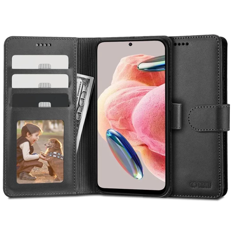 Etui Tech-Protect Wallet na Xiaomi Redmi Note 12 4G / LTE - czarne