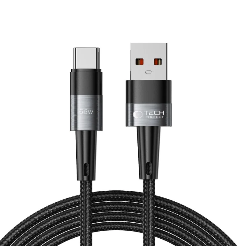 Kabel Tech-Protect UltraBoost USB-C / USB-C 66W 6A 2m - szary