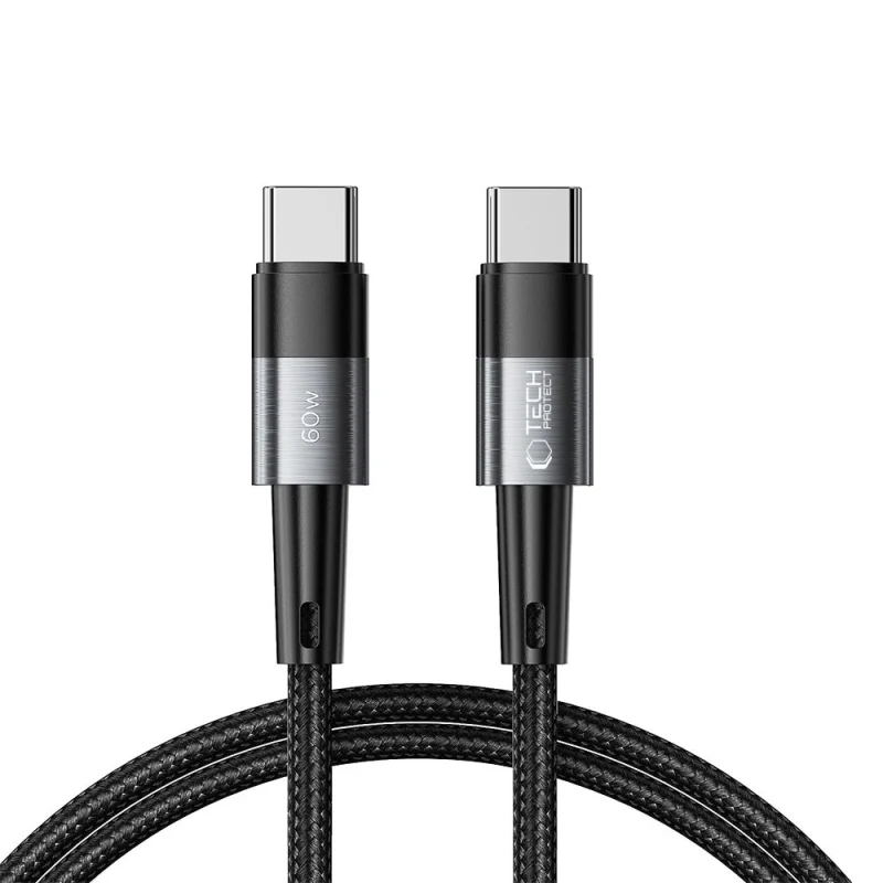 Kabel Tech-Protect UltraBoost USB-C / USB-C PD 60W 3A 1m - szary