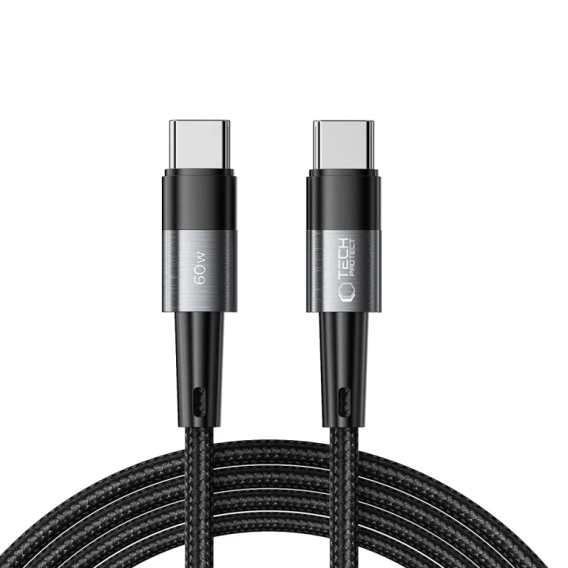 Kabel Tech-Protect UltraBoost USB-C / USB-C PD 60W 3A 2m - szary