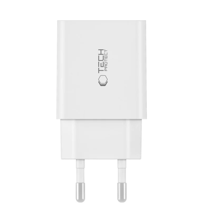 Ładowarka Tech-Protect NC30W sieciowa USB-C PD 30W / USB-A QC 3.0 - czarna - obrazek 3