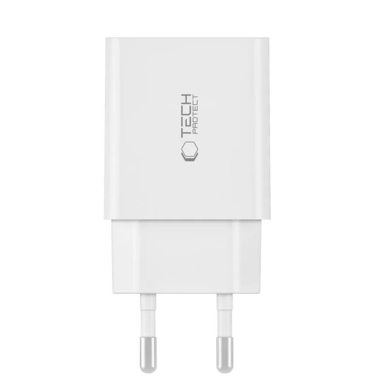 Ładowarka Tech-Protect C35W sieciowa 2x USB-C PD 35W - biała - obrazek 2