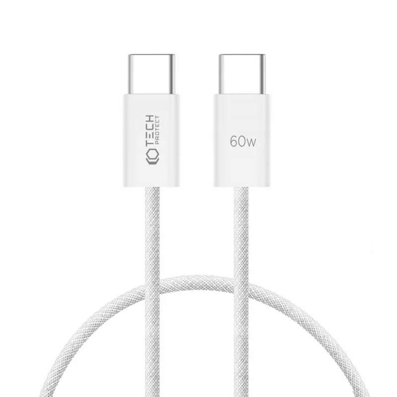 Kabel Tech-Protect UltraBoost Classic USB-C / USB-C PD 60W 3A 0.25m - biały