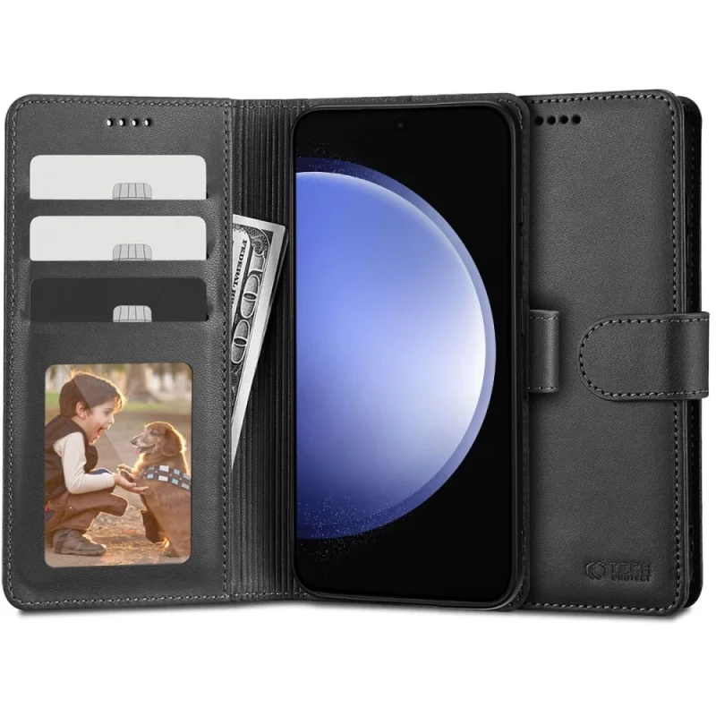 Etui Tech-Protect Wallet na Samsung Galaxy S23 FE - czarne