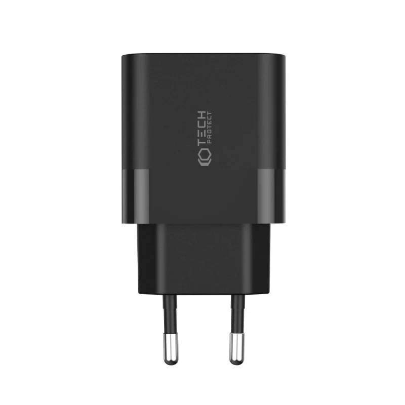 Ładowarka Tech-Protect C20W sieciowa 2x USB-C PD 20W - czarna - obrazek 5