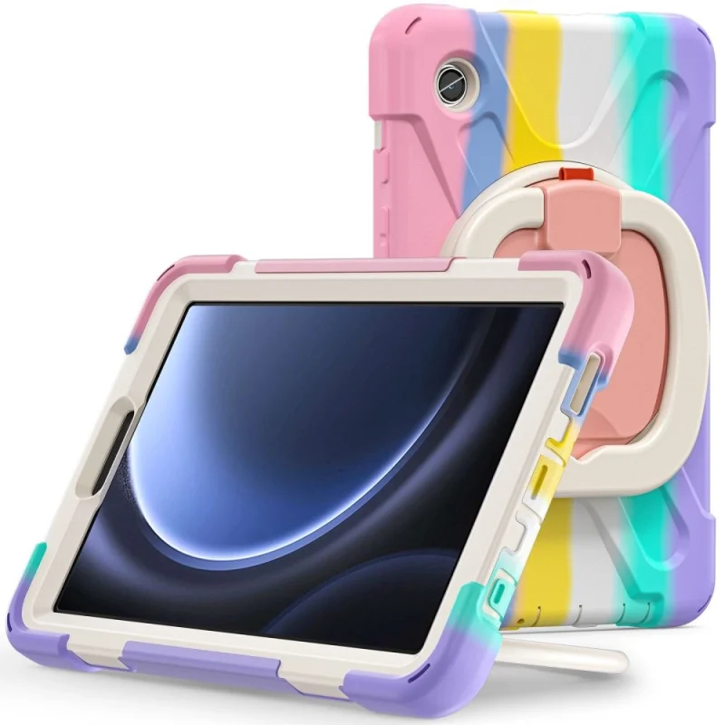 Etui Tech-Protect X-Armor na Samsung Galaxy Tab A9 8.7" X110 / X115 - różowo-niebieskie - obrazek 2