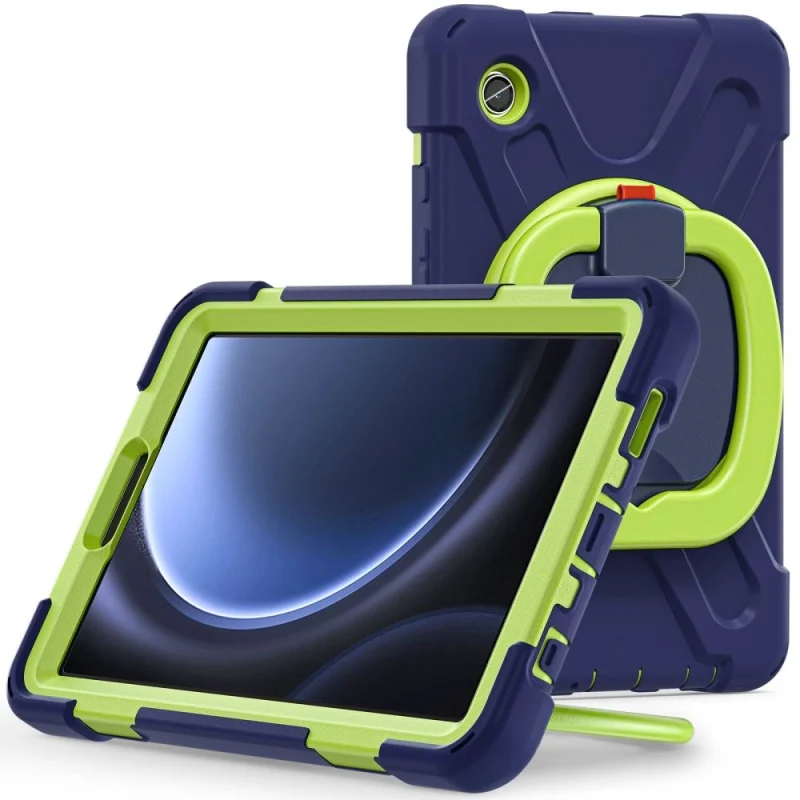 Etui Tech-Protect X-Armor na Samsung Galaxy Tab A9 8.7" X110 / X115 - granatowo-zielone - obrazek 2