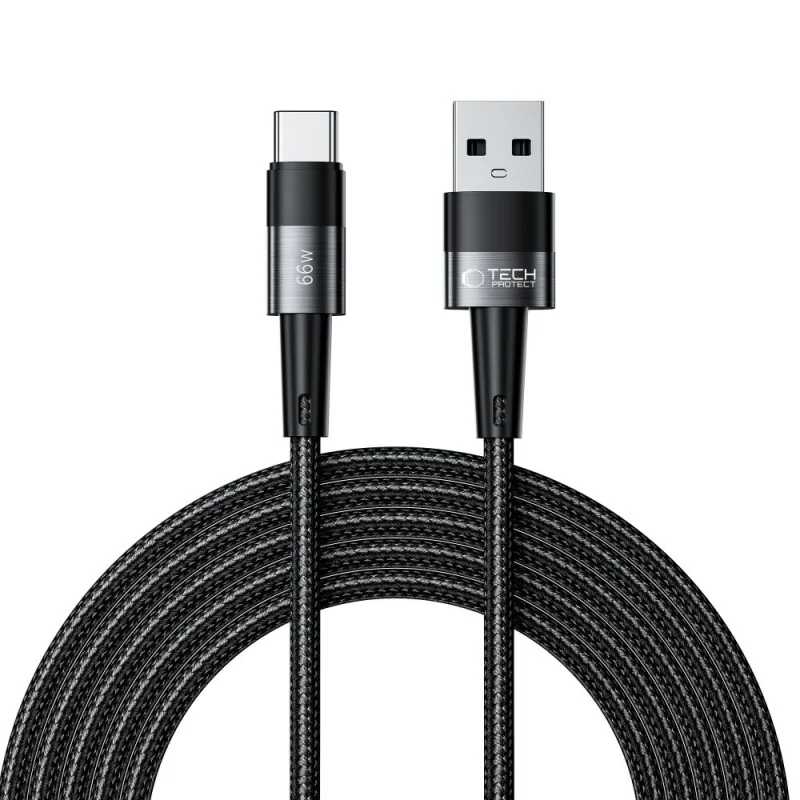 Kabel Tech-Protect UltraBoost USB-C / USB-C 66W 6A 3m - szary