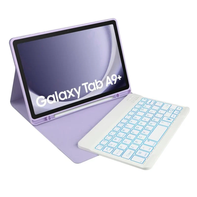 Etui Tech-Protect SC Pen + Keyboard z klawiaturą na Samsung Galaxy Tab A9+ 11" X210 / X215 / X216 - fioletowe - obrazek 4