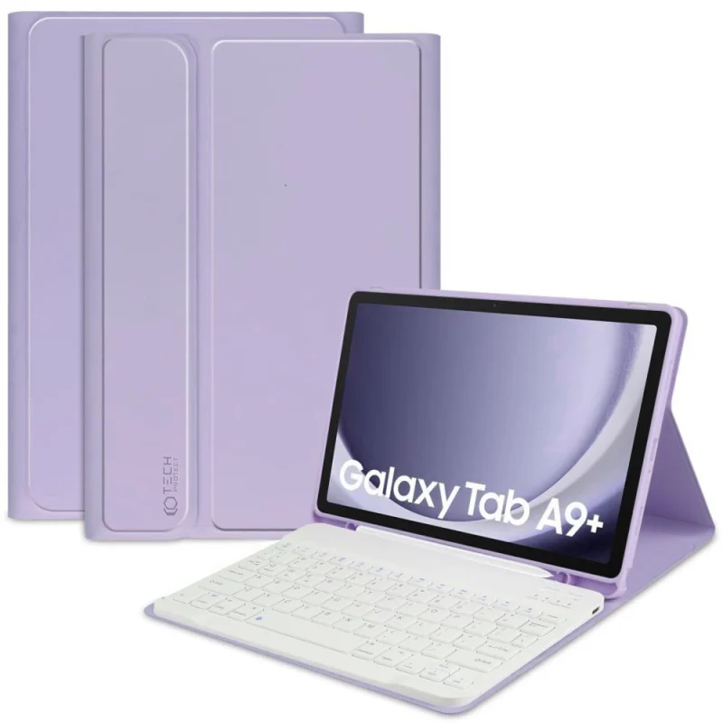 Etui Tech-Protect SC Pen + Keyboard z klawiaturą na Samsung Galaxy Tab A9+ 11" X210 / X215 / X216 - fioletowe - obrazek 7