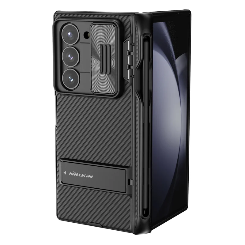 Etui Nillkin CamShield Fold Case na Samsung Galaxy Z Fold 6 5G z uchwytem na rysik - czarny - obrazek 2