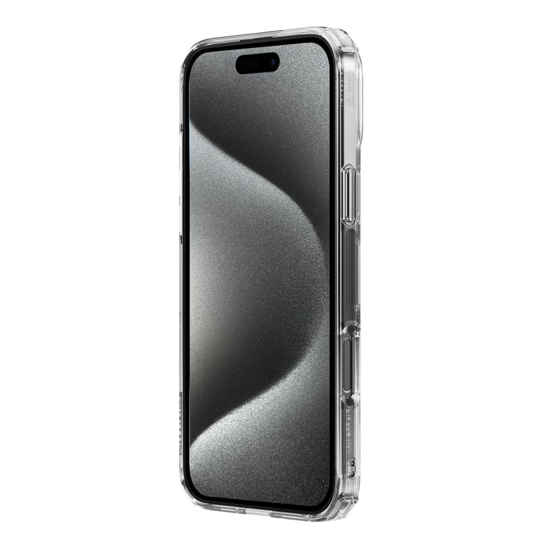 Etui Nillkin Nature Pro Case na iPhone 16 Pro Max - przezroczysto-białe - obrazek 5