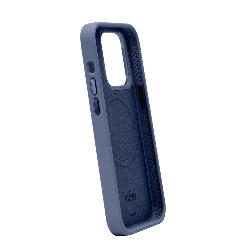 Etui silikonowe Puro Icon Mag Pro MagSafe do iPhone 15 Pro Max - ciemnoniebieskie - obrazek 3