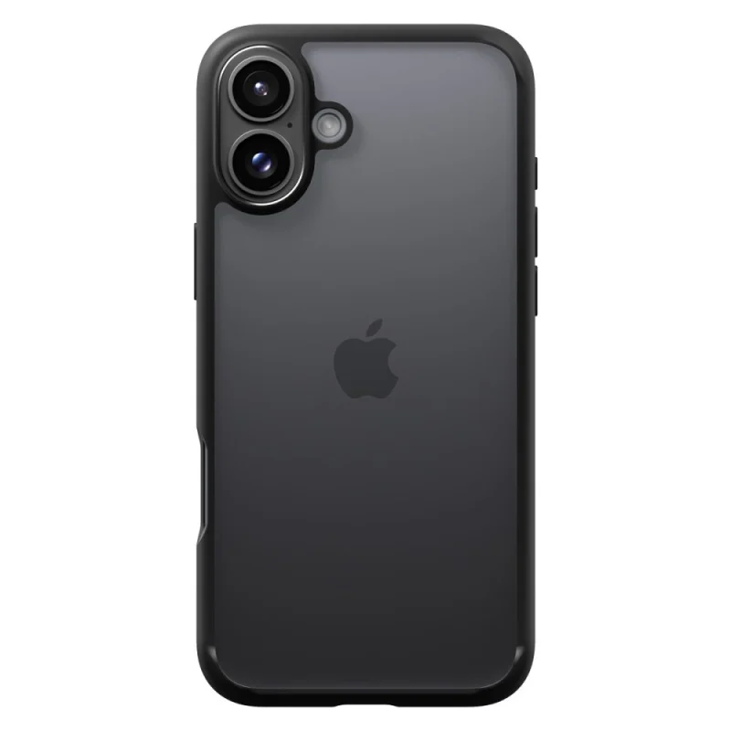 Etui Spigen Ultra Hybrid na iPhone 16 - czarny mat - obrazek 3