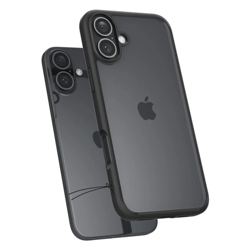 Etui Spigen Ultra Hybrid na iPhone 16 - czarny mat - obrazek 6