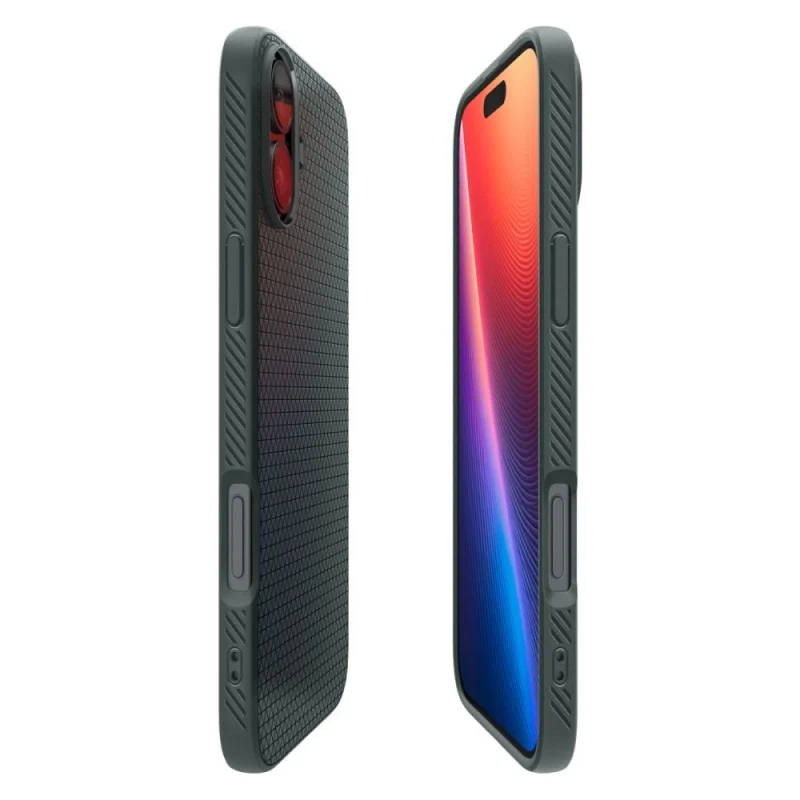 Etui Spigen Liquid Air na iPhone 16 - zielone - obrazek 7