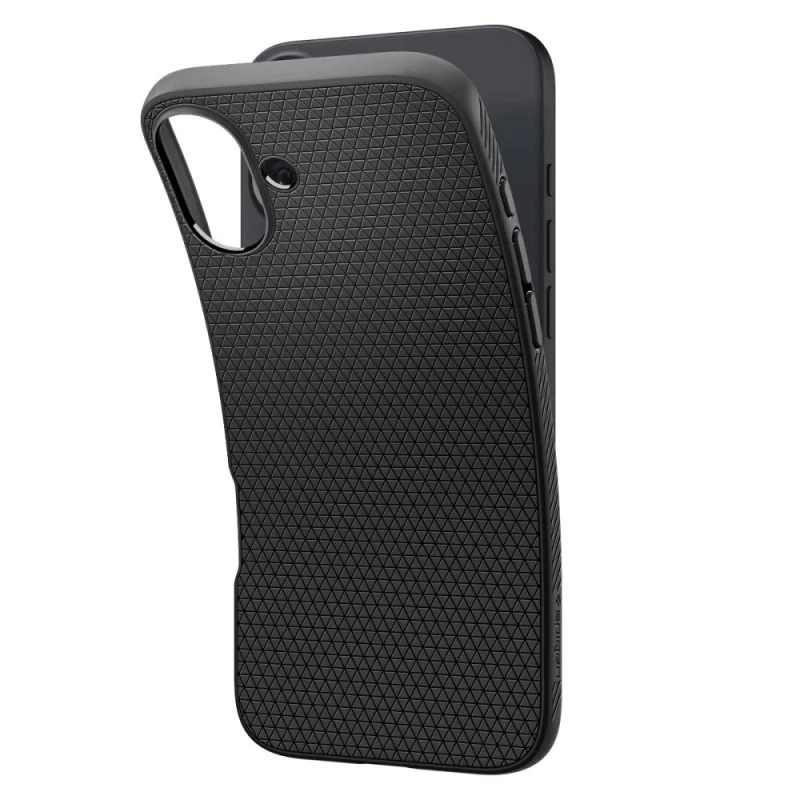 Etui Spigen Liquid Air na iPhone 16 - czarne - obrazek 6