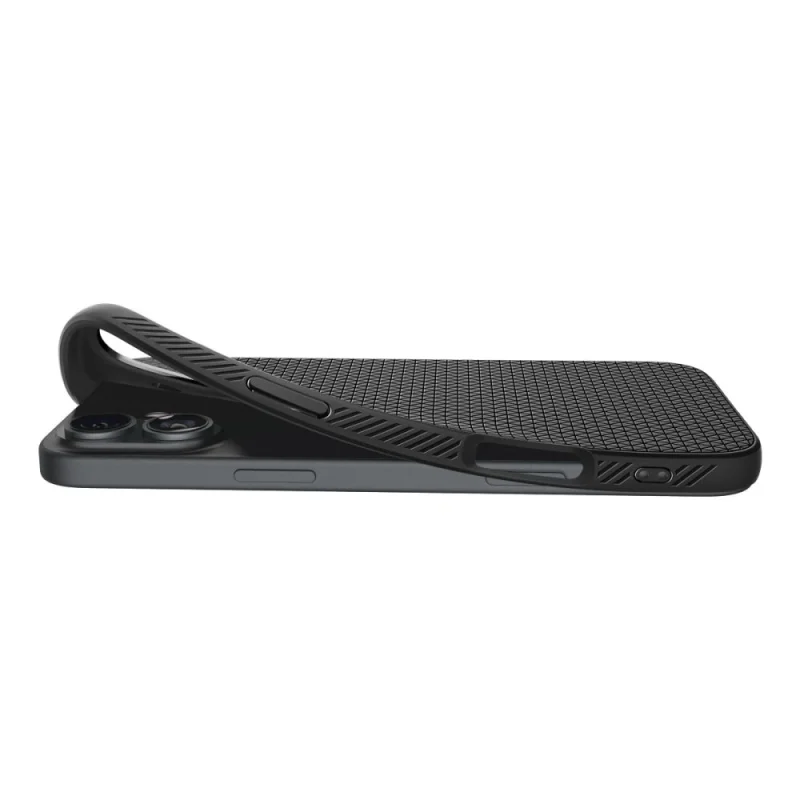 Etui Spigen Liquid Air na iPhone 16 - czarne - obrazek 8