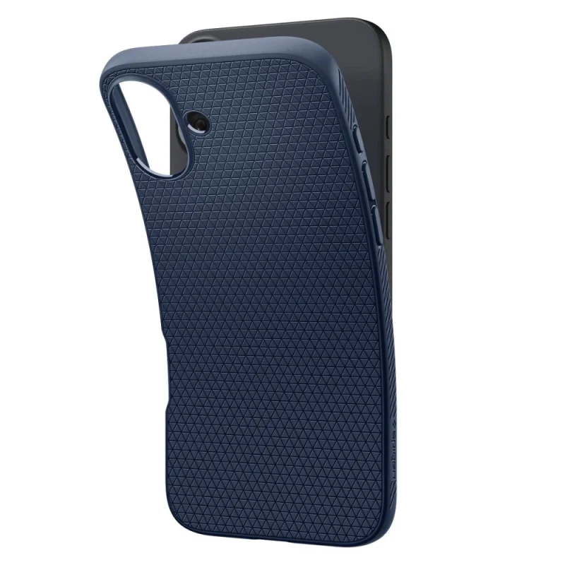 Etui Spigen Liquid Air na iPhone 16 - niebieskie - obrazek 6