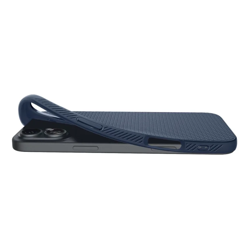 Etui Spigen Liquid Air na iPhone 16 - niebieskie - obrazek 8