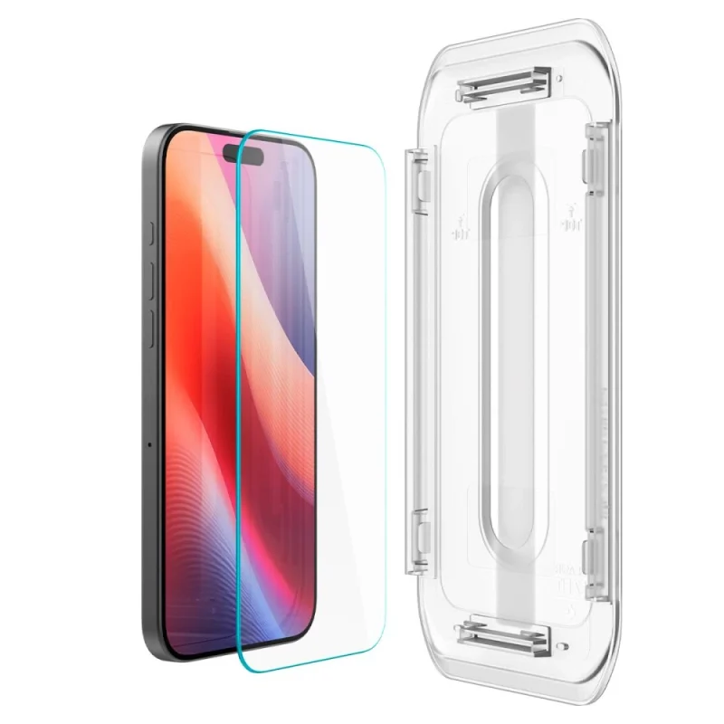 Szkło hartowane Spigen Glas.tR EZ Fit na iPhone 16 Pro - obrazek 3