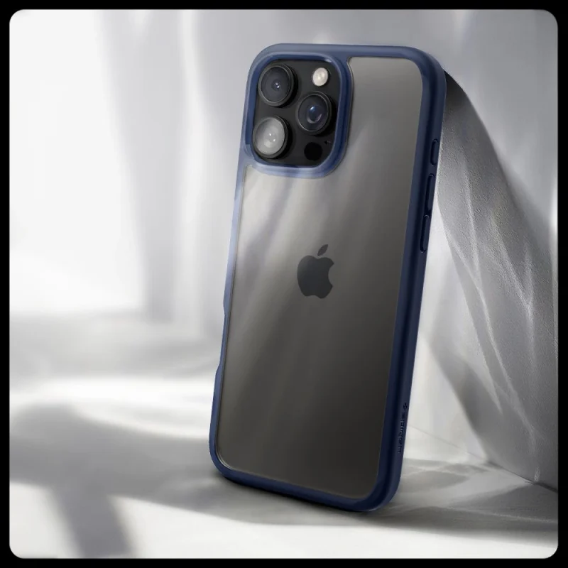 Etui Spigen Ultra Hybrid na iPhone 16 Pro - niebieskie - obrazek 10