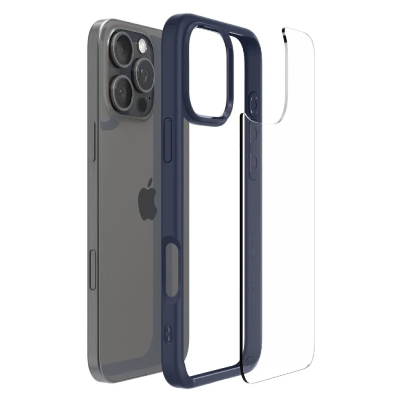 Etui Spigen Ultra Hybrid na iPhone 16 Pro - niebieskie - obrazek 9