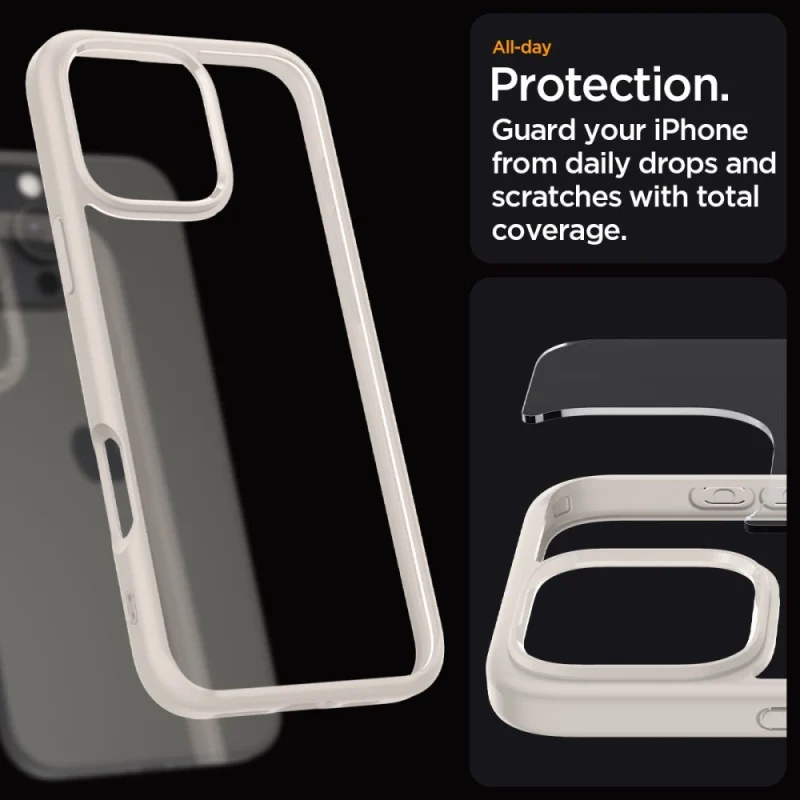 Etui Spigen Ultra Hybrid na iPhone 16 Pro - tytanowe - obrazek 13