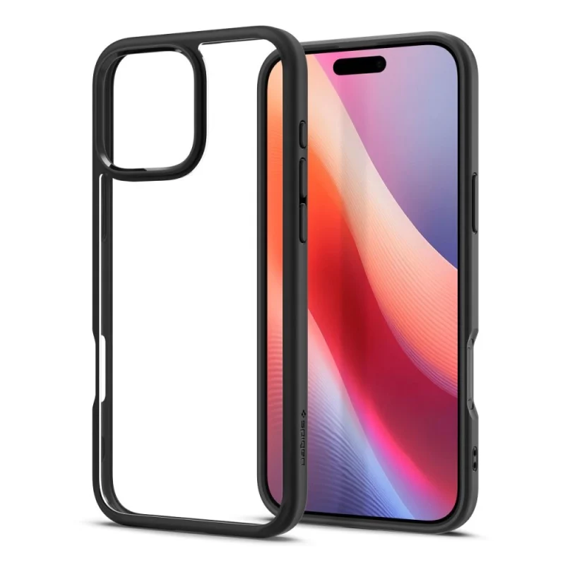 Etui Spigen Ultra Hybrid na iPhone 16 Pro - czarny mat - obrazek 3