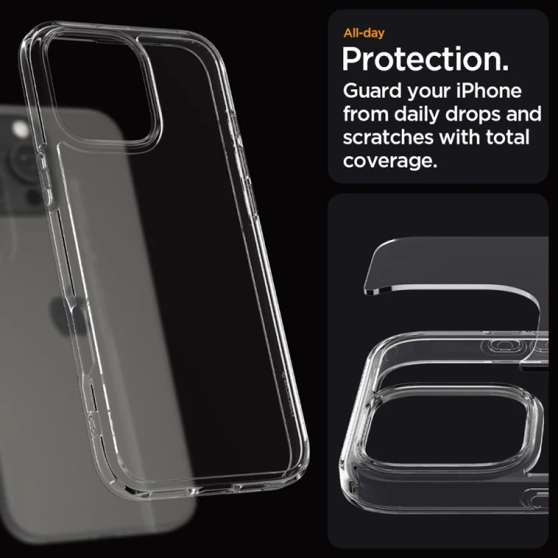 Etui Spigen Ultra Hybrid na iPhone 16 Pro - przezroczyste - obrazek 14