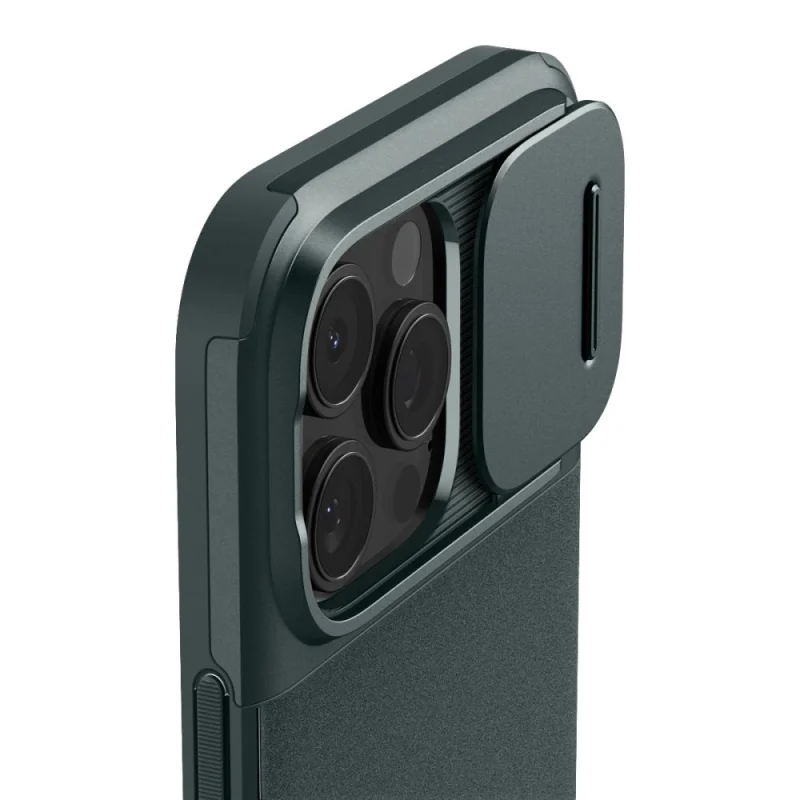 Etui Spigen Optik Armor Mag z MagSafe na iPhone 16 Pro - zielone - obrazek 6