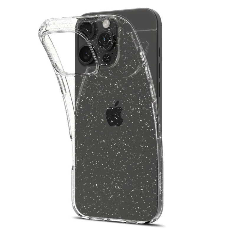 Etui Spigen Liquid Crystal na iPhone 16 Pro - przezroczysto-brokatowe - obrazek 2