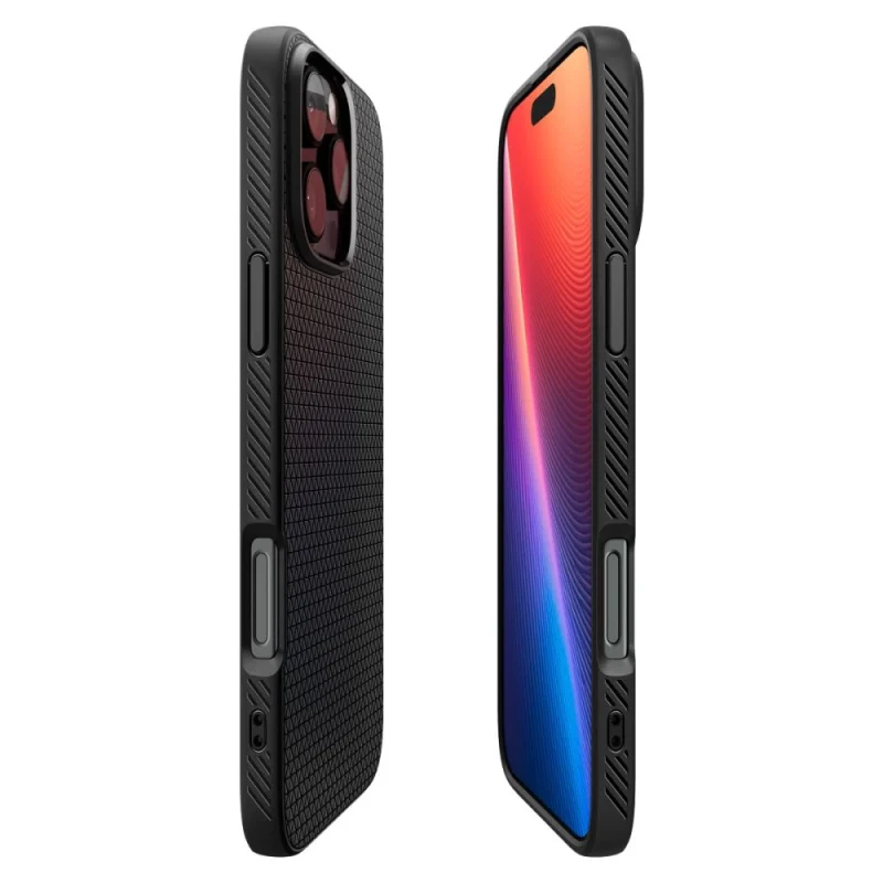 Etui Spigen Liquid Air na iPhone 16 Pro - czarne - obrazek 6