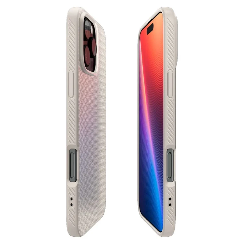 Etui Spigen Liquid Air na iPhone 16 Pro - tytanowe - obrazek 6