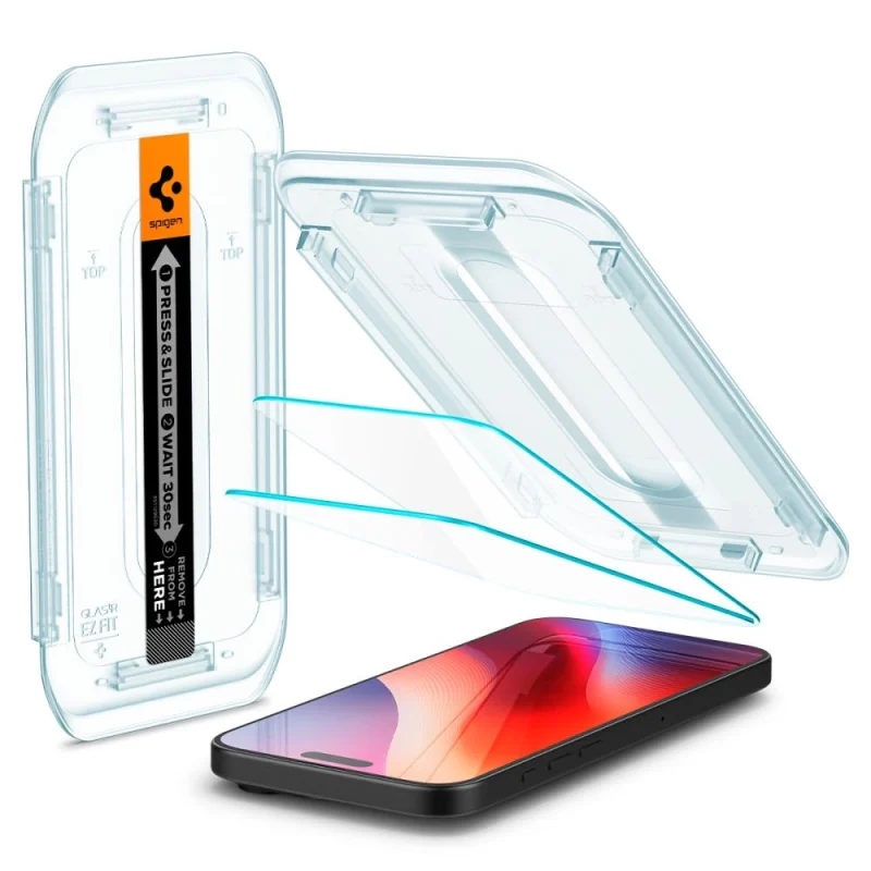 Szkło hartowane Spigen Glas.tR EZ Fit na iPhone 16 Pro Max - 2 szt. - obrazek 9