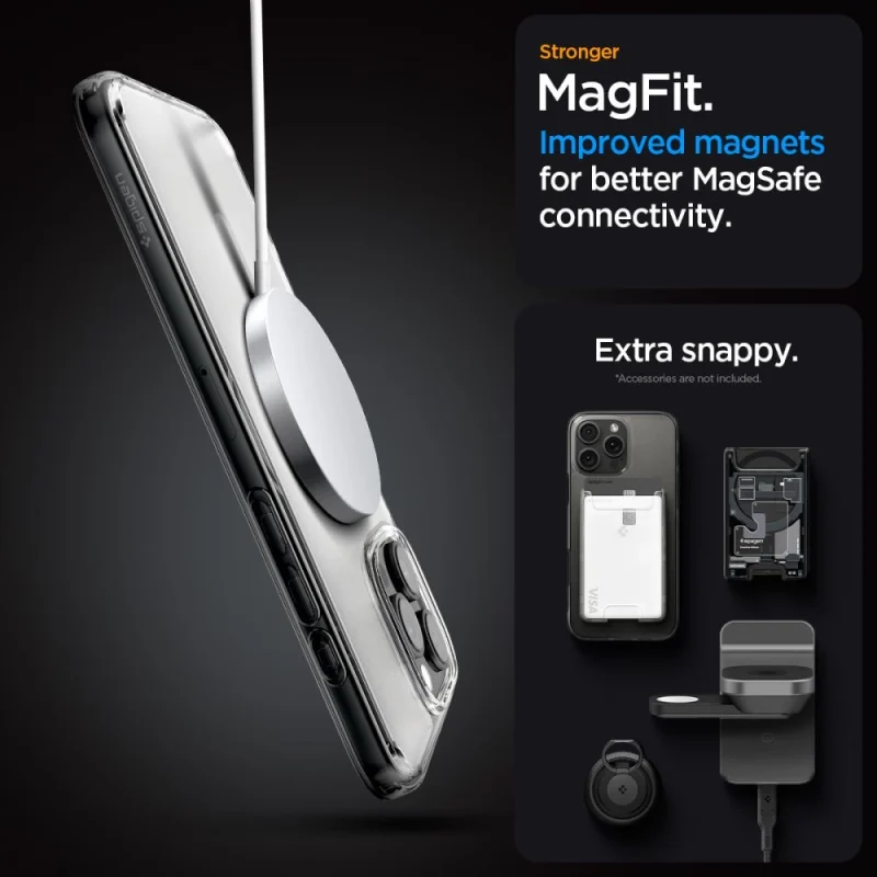 Etui Spigen Ultra Hybrid Mag z MagSafe na iPhone 16 Pro Max -  przezroczyste - obrazek 7