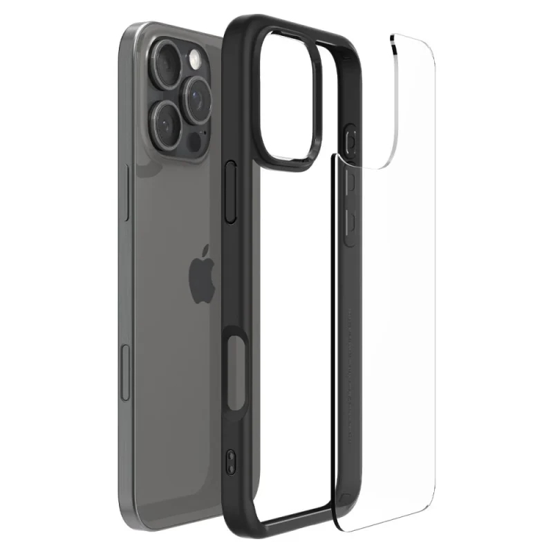 Etui Spigen Ultra Hybrid na iPhone 16 Pro Max - czarny mat - obrazek 7