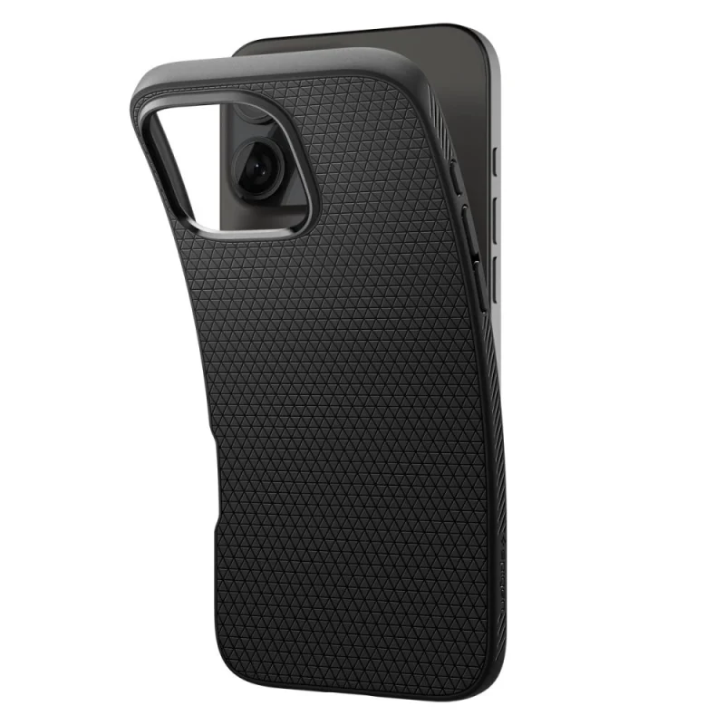 Etui Spigen Liquid Air na iPhone 16 Pro Max - czarne - obrazek 5